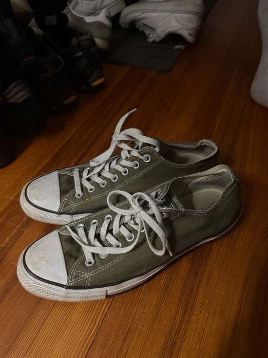 Converse Other - Converse Chuck Taylor All Star Low Top Sneakers Olive Green